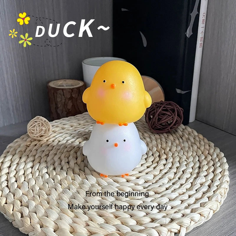 Cute Chicken Soft Lighting Small Night Light Bedside Lamp Decoration