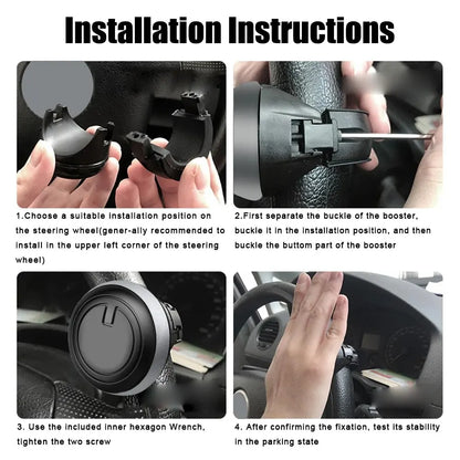 Car Steering Wheel Booster Ball Turning Spinner Knob Bearing Power