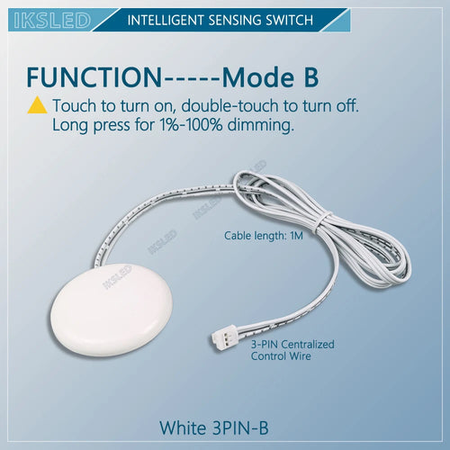 MINI 12V24V LED Dimmable Touch Sensor Switch Penetrating Wood Panel