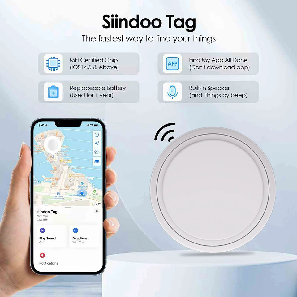 SiindooTag Precise Position Anti Loss Car GPS Instrument Mini Locator