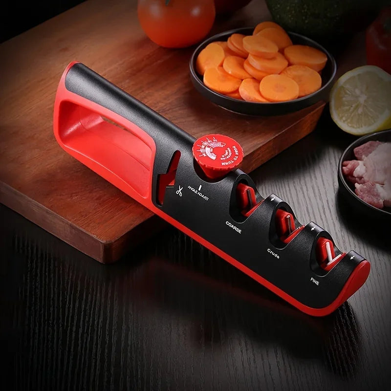 Kitchen Knife Sharpener Adjustable Angle Scissors Knives Sharpening