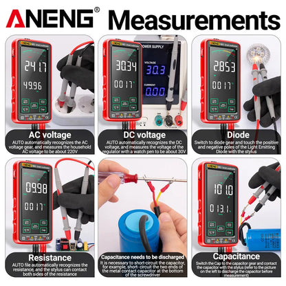 ANENG 683 Smart Multimeter High-end Touch 6000 Counts Multimetro Test