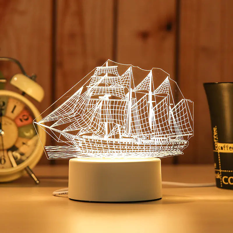 New 3D Switch Colorful Night Light for Smart Home