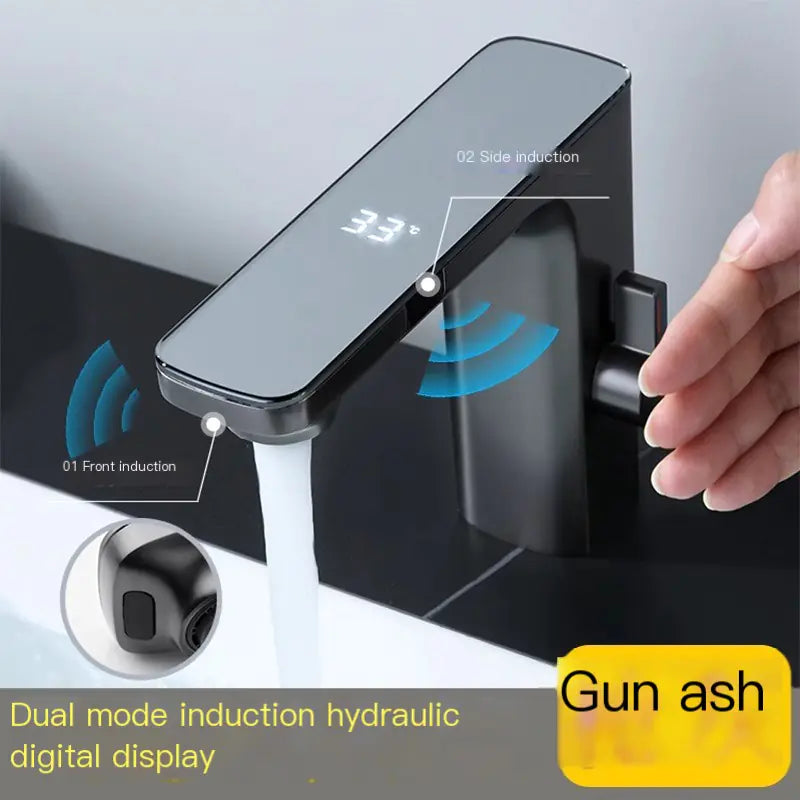 Smart Sensor Faucet with Digital Display for Bathroom